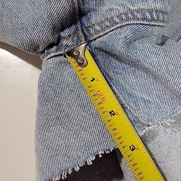 Blanknyc The Barrow Vintage High Rise Denim Short PINK Crochet Stitches SZ 26 B4 - Picture 10 of 12